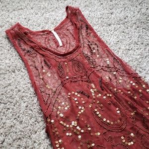 Free People Red Slip Dress